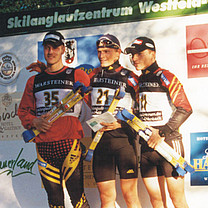 Skiroller Sprint 2001 in Westfeld mit Axel Teichmann, Tobias Angerer und René Sommerfeld